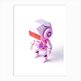 3d Robot Illustration Póster