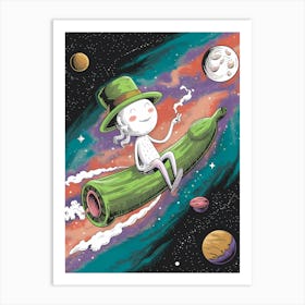 Pickle In Space Art Print