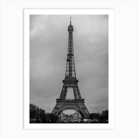 Paris Tour Eiffel Bw Art Print