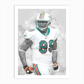 Jason Taylor Miami Dolphins Art Print