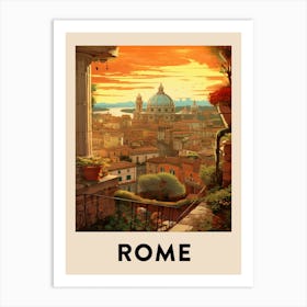 Vintage Travel Poster Rome 6 Art Print