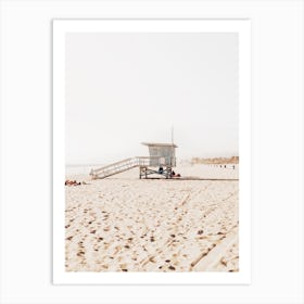 Lifeguard Beach Art Print