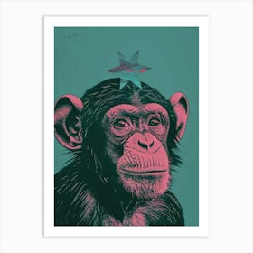 Chimpanzee 1 Art Print