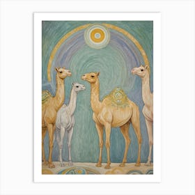 Camels Art Print