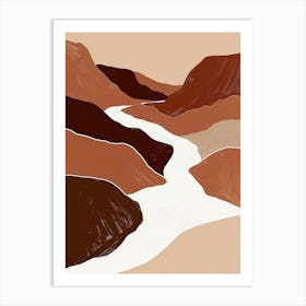 River In The Desert 1 Art Print