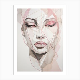 Abstract Portrait Of A Woman 6 Art Print