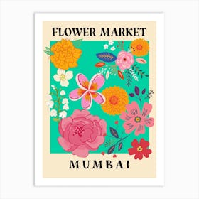 Flower Market Mumbai Art Print