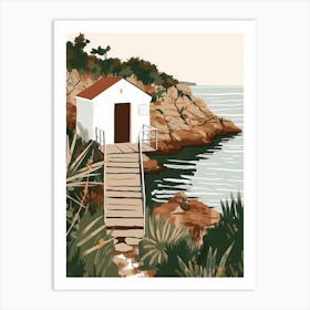 Beach Hut 1 Art Print