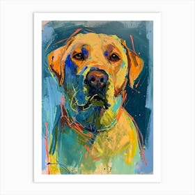 Labrador Retriever Acrylic Painting 13 Art Print