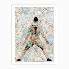 Cristiano Ronaldo Siu Art Print