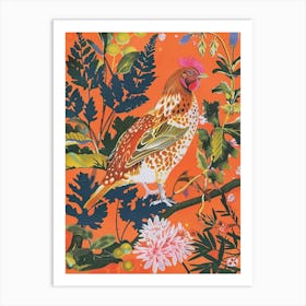 Spring Birds Chicken 4 Art Print