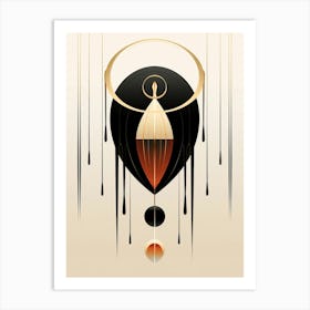 Beetle Minimalist Abstract 3 Art Print