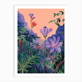 Boho Wildflower Painting Jacobs Ladder 1 Art Print