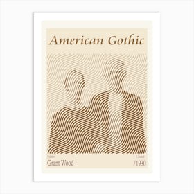 American Gothic – Grant Wood (1930) Art Print