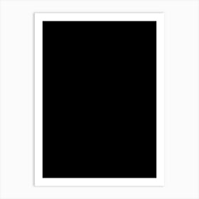 Black color Art Print