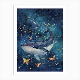 Whale In The Sky 13 Art Print