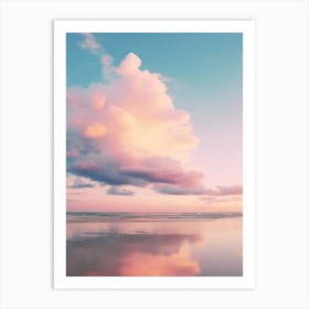 Sunset over Pastel Water Art Print