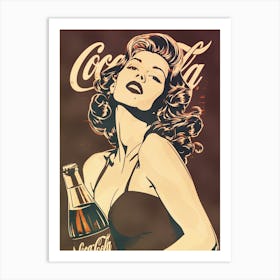 Coca Cola Girl 1 Art Print