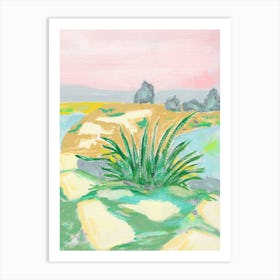 New Mexico Yucca Landscape  Art Print