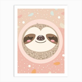 Cute Sloth 1 Art Print