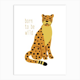 Cheetah Art for Nursery Art Print