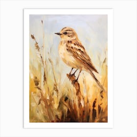 Bird Painting Lark 2 Art Print