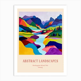 Colourful Abstract Berchtesgaden National Park Germany 7 Poster Art Print