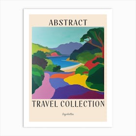 Abstract Travel Collection Poster Seychelles 5 Art Print
