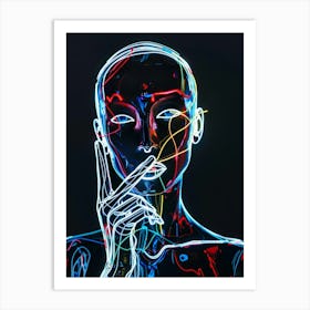 Neon Art 2 Art Print