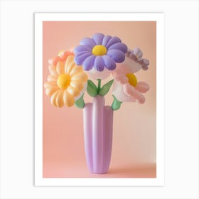 Dreamy Inflatable Flowers Asters 3 Art Print