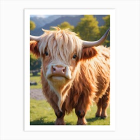 Highland Cow 27 Art Print