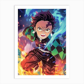 Tanjiro Kamado Demon Slayer 8 Art Print