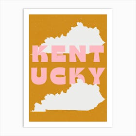 Kentucky State Art Print