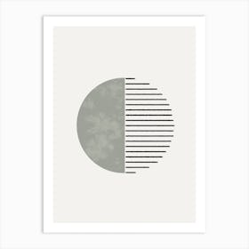 Minimalist Aesthetic In Sage Green Art Print