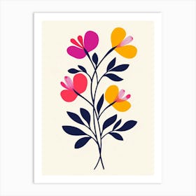 Flowers On A Branch Art Print