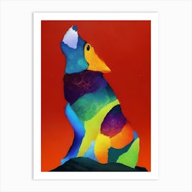 Wolly Wolf Art Print