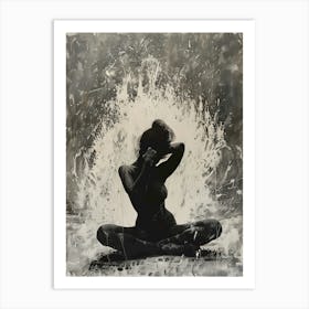 yoga woman Art Print