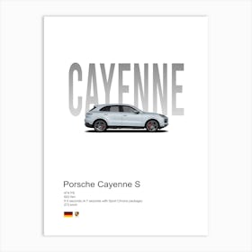 Cayenne S Porsche Art Print