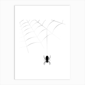 Spider On A Web Art Print