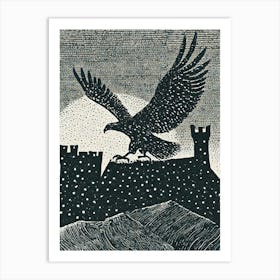 Eagle In Flight Art Print