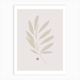 Simple Beige Botanical Art Print