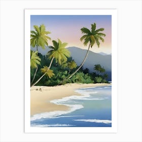 Beach Painting Art Print