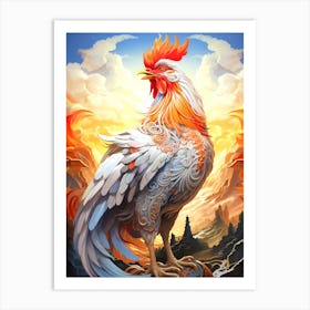 Rooster 2 Art Print