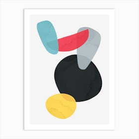 Colorful abstract shapes 22 Art Print