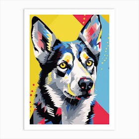 Pop Art Husky 3 Art Print