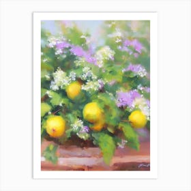 Lemon Balm 2 Impressionist Painting Art Print