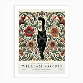 William Morris Black Cat Art Print