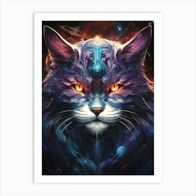 Space Cat Art Print