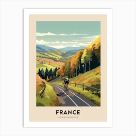Tour Du Mont Dor France 1 Vintage Cycling Travel Poster Art Print
