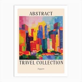 Abstract Travel Collection Poster Singapore 8 Art Print